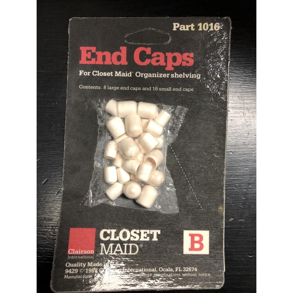 ClosetMaid 101600‎ Large Small End Caps Wire Shelving Plastic 14 Pack Part 1016